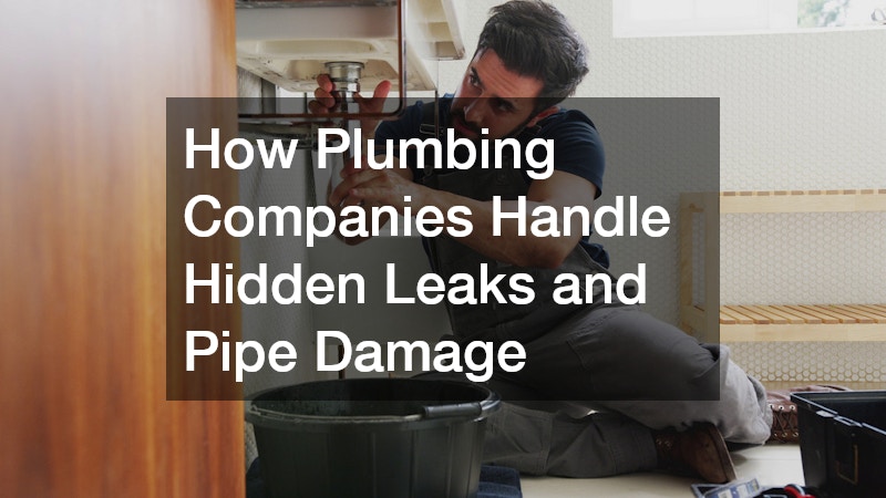 How Plumbing Companies Handle Hidden Leaks and Pipe Damage