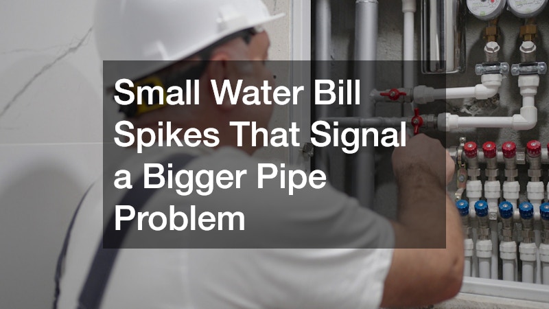 Small Water Bill Spikes That Signal a Bigger Pipe Problem